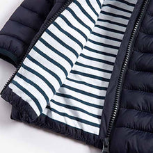 Load image into Gallery viewer, Navy Blue Hooded Baby Jacket (0mths-2yrs)