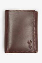 Load image into Gallery viewer, BROWN LEATHER TRIFOLD WALLET - Allsport