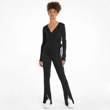 Load image into Gallery viewer, Clas.Ribbed Slit Pan.PuBlk - Allsport