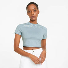 Load image into Gallery viewer, Snow Tiger Cropped Tight Women's Tee