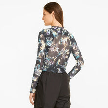 Load image into Gallery viewer, Crystal Galaxy Printed Long Sleeve Fitted Women's Tee