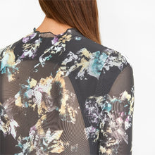 Load image into Gallery viewer, Crystal Galaxy Printed Long Sleeve Fitted Women's Tee