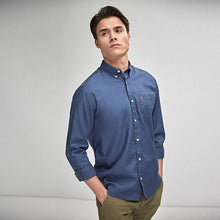 Load image into Gallery viewer, Blue Soft Touch Twill Roll Sleeve Shirt - Allsport