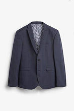 Load image into Gallery viewer, Navy / Black Slim Fit Check Suit: Jacket - Allsport