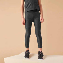 Load image into Gallery viewer, Black Marl Sports Leggings (3-12yrs)
