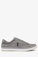 Load image into Gallery viewer, GREY CANVAS STAG TRAINERS - Allsport