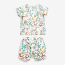 Load image into Gallery viewer, Teal 6 Pack Organic Cotton T-Shirts And Shorts Set (0mths-18mths) - Allsport