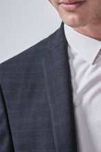 Load image into Gallery viewer, NAVY BLACK CHECK SUIT JACKET - Allsport