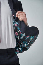 Load image into Gallery viewer, NAVY BLACK CHECK SUIT JACKET - Allsport