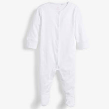 Load image into Gallery viewer, Pink/White 3 Pack Cotton Sleepsuits (0-18mths - Allsport