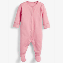 Load image into Gallery viewer, Pink/White 3 Pack Cotton Sleepsuits (0-18mths - Allsport