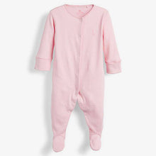Load image into Gallery viewer, Pink/White 3 Pack Cotton Sleepsuits (0-18mths - Allsport