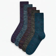 Load image into Gallery viewer, Multi Marl Men's Socks 5 Pack