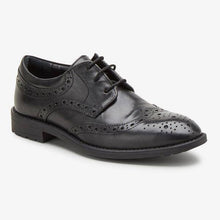 Load image into Gallery viewer, Black Leather Brogues (Older) - Allsport