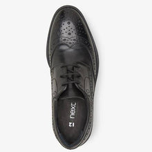 Load image into Gallery viewer, Black Leather Brogues (Older) - Allsport