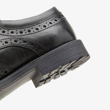 Load image into Gallery viewer, Black Leather Brogues (Older) - Allsport