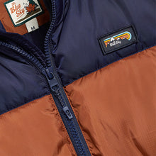 Load image into Gallery viewer, Brown/Navy Mr Blue Sky Colourblock Gilet
