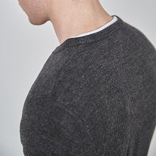 Load image into Gallery viewer, Dark Grey Crew Neck Next Soft Touch Jumper
