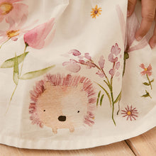 Load image into Gallery viewer, White Baby Floral Print Occasion Dress (0mths-18mths)