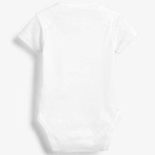 Load image into Gallery viewer, Blue/White 5 Pack Cotton Short Sleeve Bodysuits (0mths-2yrs) - Allsport