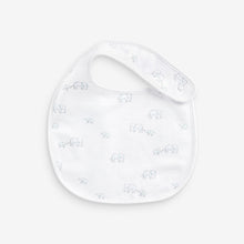 Load image into Gallery viewer, Blue 4 Pack Cotton Elephant Bibs (Younger) - Allsport