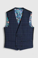 Load image into Gallery viewer, BLUE CHECK SUIT WAISTCOAST - Allsport