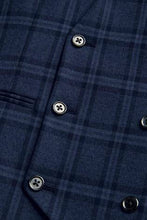 Load image into Gallery viewer, BLUE CHECK SUIT WAISTCOAST - Allsport