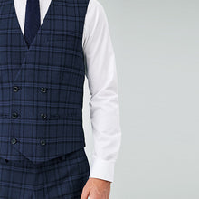 Load image into Gallery viewer, Blue Check Waistcoat