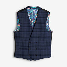 Load image into Gallery viewer, Blue Check Waistcoat