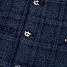 Load image into Gallery viewer, Blue Check Waistcoat