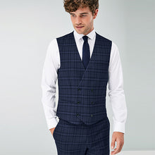 Load image into Gallery viewer, Blue Check Waistcoat