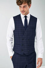Load image into Gallery viewer, BLUE CHECK SUIT WAISTCOAST - Allsport