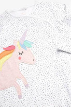 Load image into Gallery viewer, Teal/Pink 3 Pack Unicorn Star Sleepsuits (up to 18 months) - Allsport