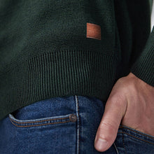 Load image into Gallery viewer, Green Next Cotton Premium Zip Neck Jumper