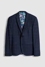 Load image into Gallery viewer, BLUE CHECK SUIT JACKET - Allsport