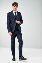 Load image into Gallery viewer, BLUE CHECK SUIT JACKET - Allsport
