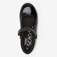 Load image into Gallery viewer, Black Patent School Leather Mary Jane Brogues (Older Boys)