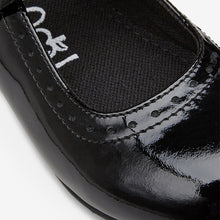 Load image into Gallery viewer, Black Patent School Leather Mary Jane Brogues (Older Boys)