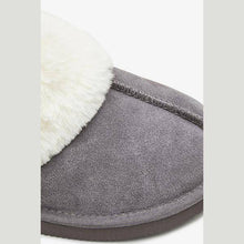 Load image into Gallery viewer, Grey Suede Mule Slippers - Allsport