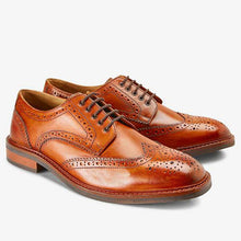 Load image into Gallery viewer, Tan Modern Heritage Leather Brogue Shoes - Allsport