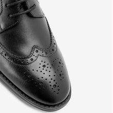 Load image into Gallery viewer, Black School Leather Brogues (Older Boys)