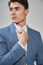 Load image into Gallery viewer, Navy Jacket Linen Blend Skinny Fit - Allsport