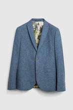 Load image into Gallery viewer, Navy Jacket Linen Blend Skinny Fit - Allsport