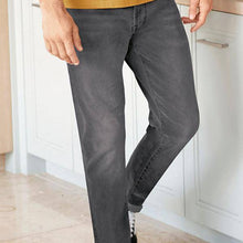 Load image into Gallery viewer, Dark Grey Slim Fit Motion Flex Stretch Jeans - Allsport