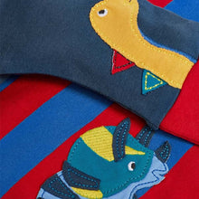 Load image into Gallery viewer, Navy Dinosaur Baby T-Shirt and Leggings Set (0mths-18mths) - Allsport