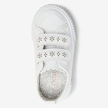Load image into Gallery viewer, White Bumper Toe Trainers (younger girls) - Allsport