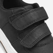 Load image into Gallery viewer, Black Strap Touch Fastening Shoes (Kids) - Allsport