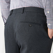 Load image into Gallery viewer, Navy Blue Skinny Fit Puppytooth Suit: Trousers - Allsport
