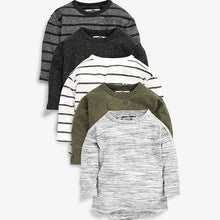 Load image into Gallery viewer, 5 Pack Long Sleeve T-Shirts (3mths-5yrs) - Allsport