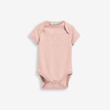 Load image into Gallery viewer, Dusky Pink Baby 5 Pack Essential Short Sleeve Bodysuits (0mths-18mths) - Allsport